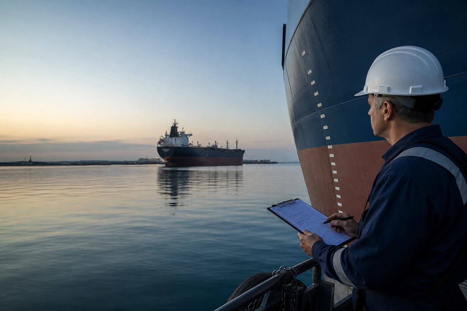 Vessel draft survey