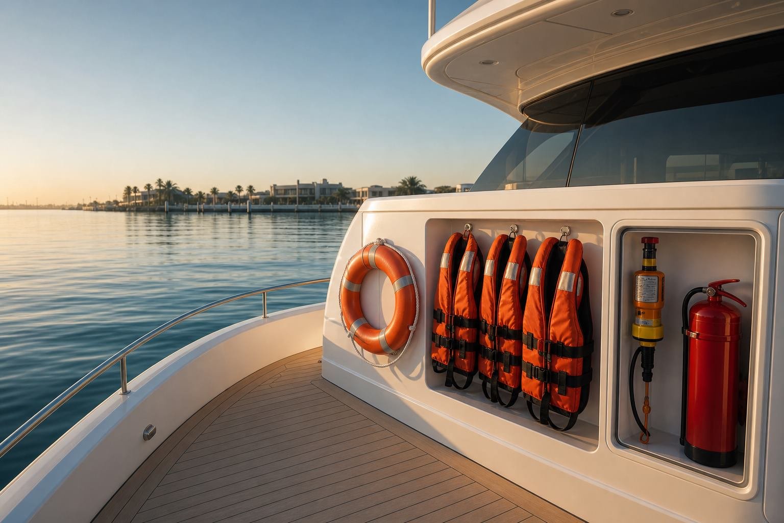 Marine safety equipment inspection